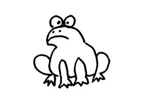 青蛙的儿童画法