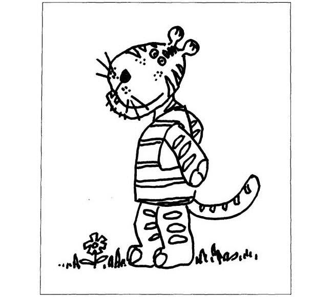 老虎儿童画法（二）