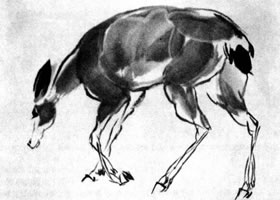 鹿的水墨画法及步骤