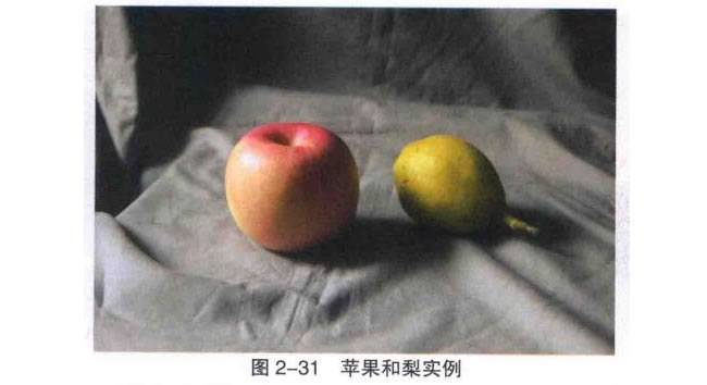 苹果和梨组合素描画法