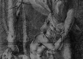 蓬托莫《夏娃的创造》素描作品