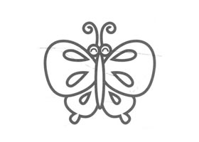 蝴蝶儿童画法（二）
