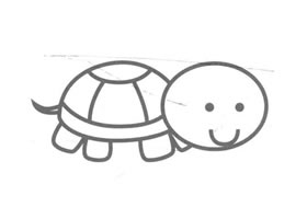 乌龟儿童画法