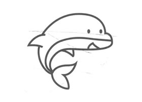 海豚儿童画法（二）