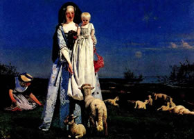 英国人物画《可爱的羔羊》