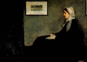 美国惠斯勒《灰色和黑色的变奏曲-母亲的肖像》