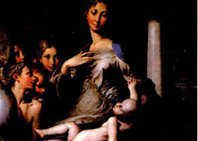 帕米贾尼诺《长颈圣母》作品