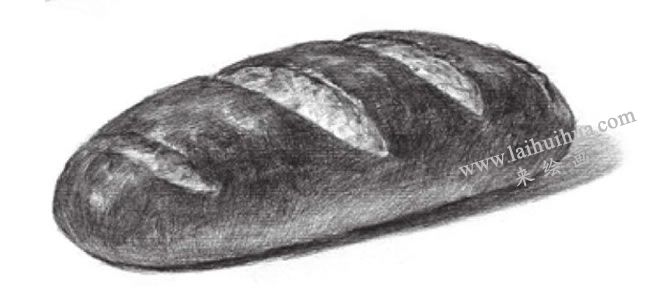 面包素描画法步骤05