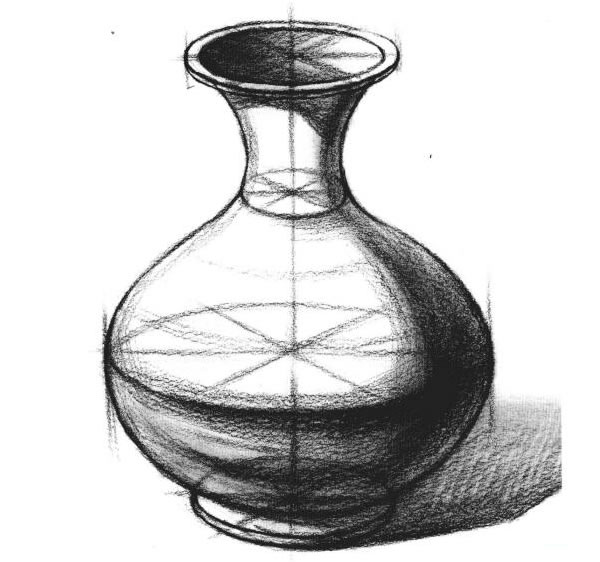花瓶素描图片步骤图片
