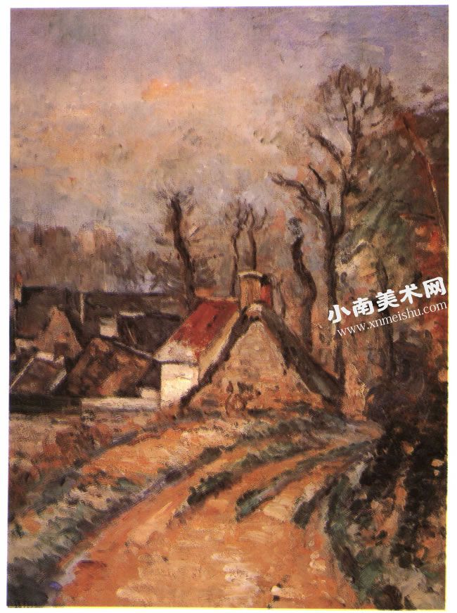 保罗•塞尚《奥维尔的曲径》油画作品高清大图