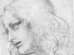 达芬奇《圣菲利浦的头像》素描高清大图