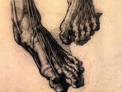 泰奥多尔•籍里柯《足部的解剖素描》作品欣赏