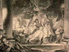 弗拉戈纳尔《基督的献身》素描作品欣赏