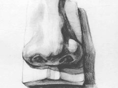【石膏素描】石膏雕塑人物鼻子素描画法绘制步骤图示