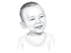 【人物素描】快乐的小男孩素描画法绘制步骤图示