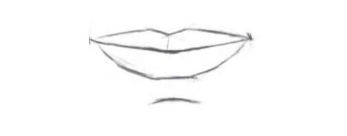 人物嘴巴的素描画法步骤图示02