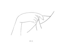 【仕女图】古代仕女的手白描画法作品赏析