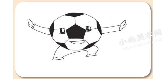 足球先生卡通画绘制步骤图示03