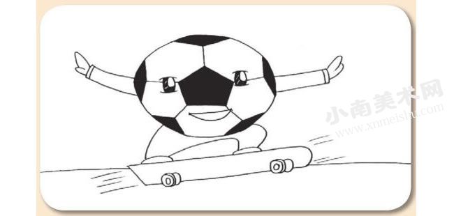 足球先生卡通画绘制步骤图示04