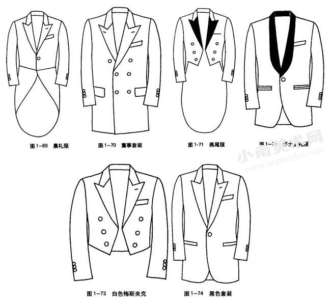男士礼服设计分类
