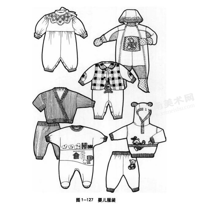 婴儿期服装的样式和设计要点