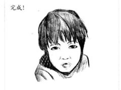 【人物素描】做鬼脸的小男孩素描画法步骤图示