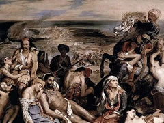 欧仁•德拉克洛瓦《希阿岛的屠杀》名画赏析