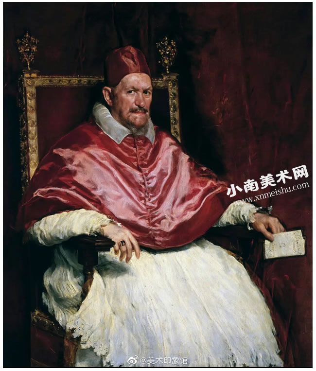 委拉斯凯兹《教皇英诺森十世》名画高清大图