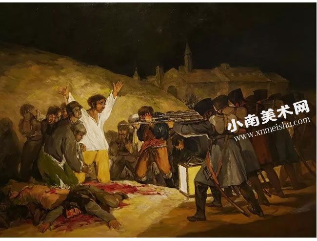 戈雅《1808年5月3日的枪杀》（《1808年5月3日夜枪杀起义者》）名画高清大图
