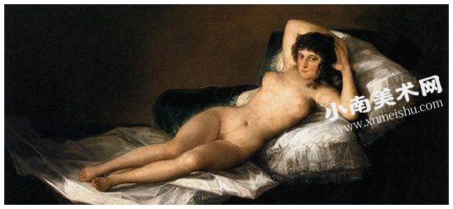 戈雅《裸体的玛哈》名画高清大图