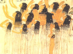 古埃及《哀悼的妇女》湿壁画赏析