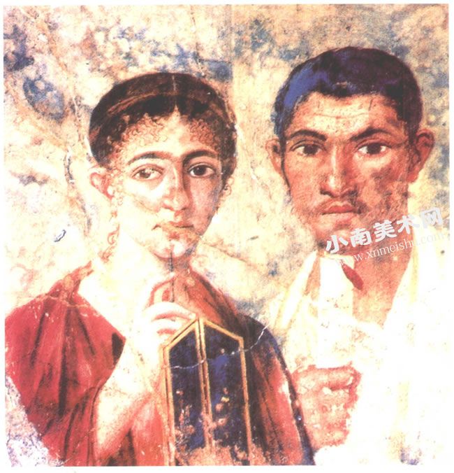 意大利罗马《面包师夫妇》壁画高清大图