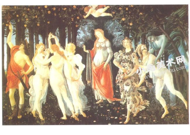 桑德罗•波提切利《春》木板油画高清大图