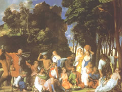 乔凡尼•贝里尼《诸神的盛宴》布油彩名画赏析