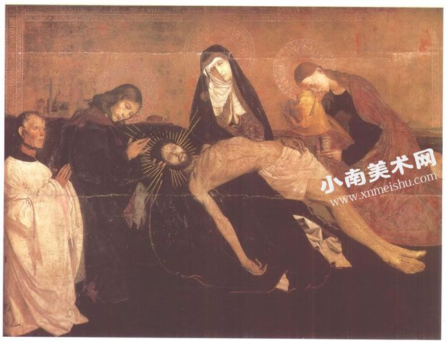 凡德威顿《圣母哀悼耶稣图》木板油画高清大图