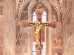 弗朗西斯卡《耶稣十字架的发现和显灵图》名画赏析