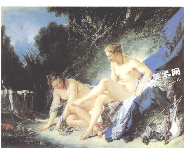 弗朗索瓦•布歇《浴后的狄安娜》名画高清大图