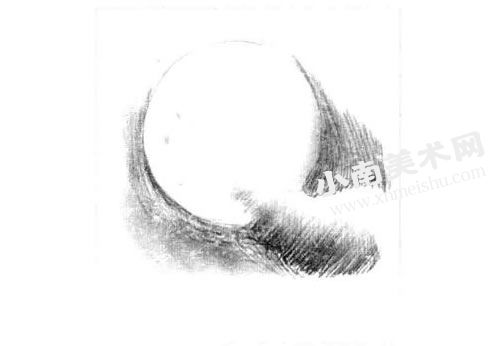 皎洁的月光素描画法步骤图示04