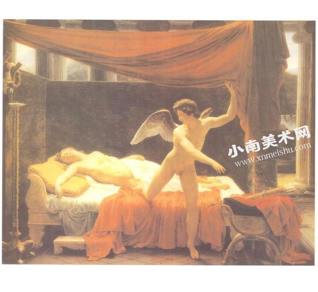 弗朗索瓦•热拉尔《爱神与普赛克》布油彩名画高清大图