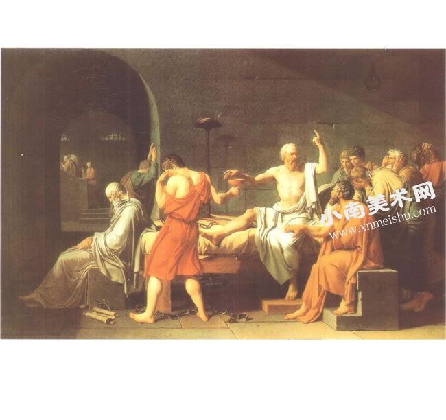 路易•大卫《苏格拉底之死》油画高清大图