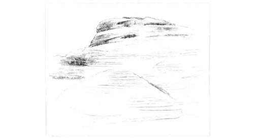 风化石的素描画法步骤图示02