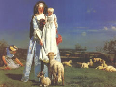 福特•马道克斯•布朗《美丽的羔羊》油画赏析