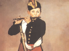 爱德华•马奈《吹笛的男孩》油画赏析
