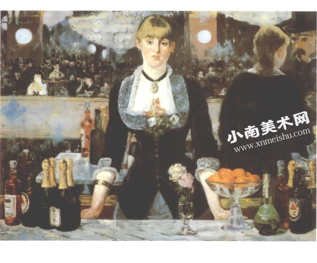 爱德华•马奈《弗里——贝热尔酒吧》油画高清大图