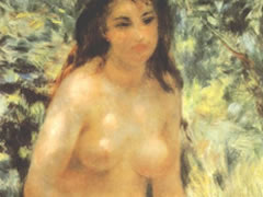 雷诺阿《阳光下的裸女》油画赏析
