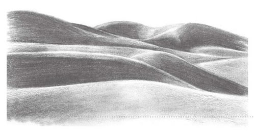 沙漠的素描画法步骤图示06