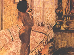 博纳尔《逆光下的裸妇》油画赏析