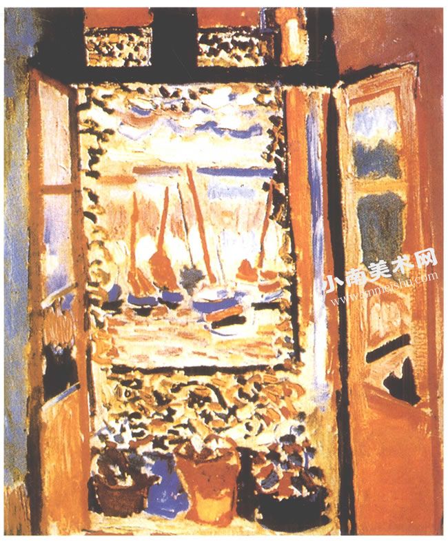 亨利•马蒂斯《开着的窗户》油画高清大图