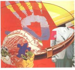 詹姆斯•罗森奎斯特《自愿者》油彩名画高清大图