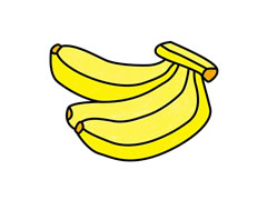 香蕉简笔画创作步骤